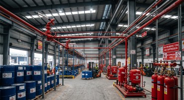Warehouse, Navi Mumbai - Industrial Fire Safety Project by Athens Buildcon