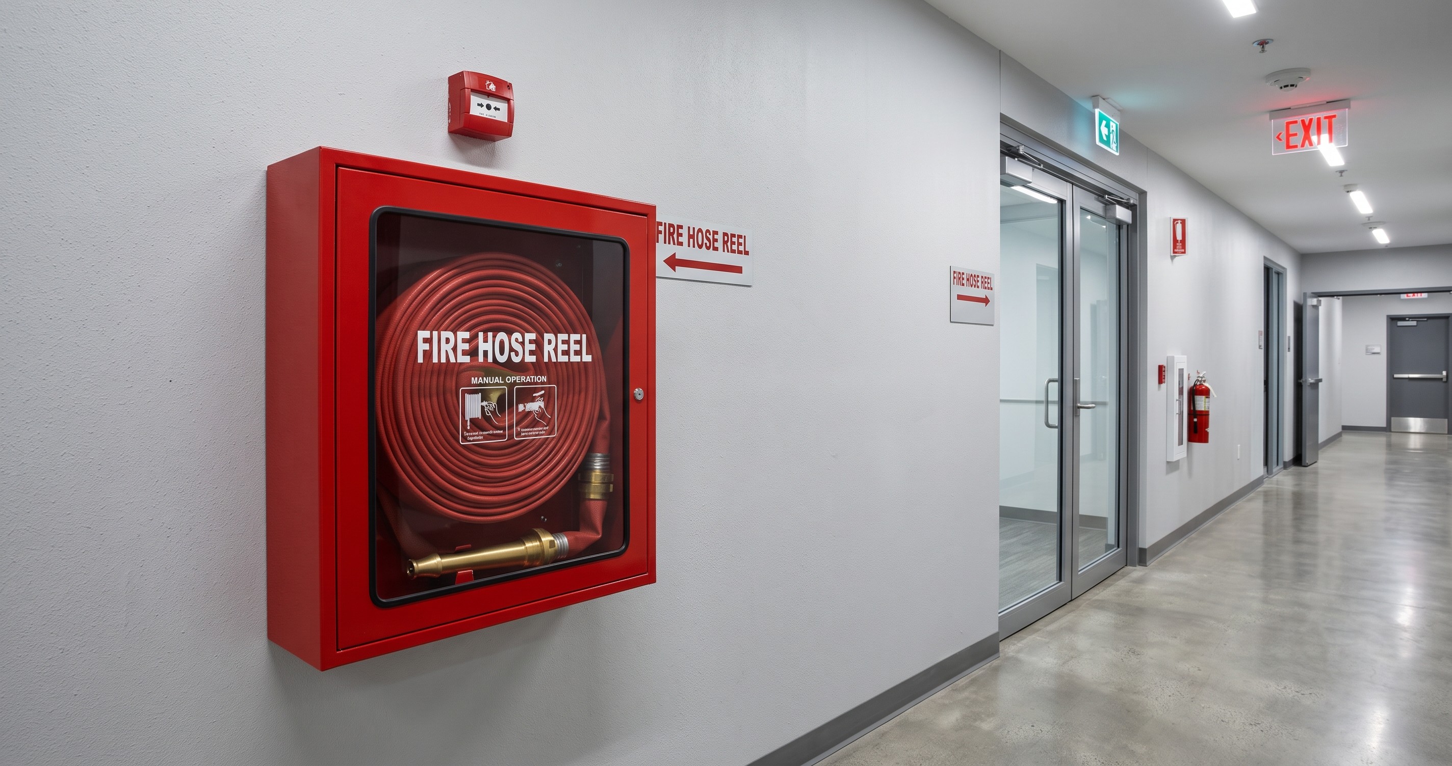 Fire Hose Reels & Cabinets - Fire Safety System Installation and Design by Athens Buildcon