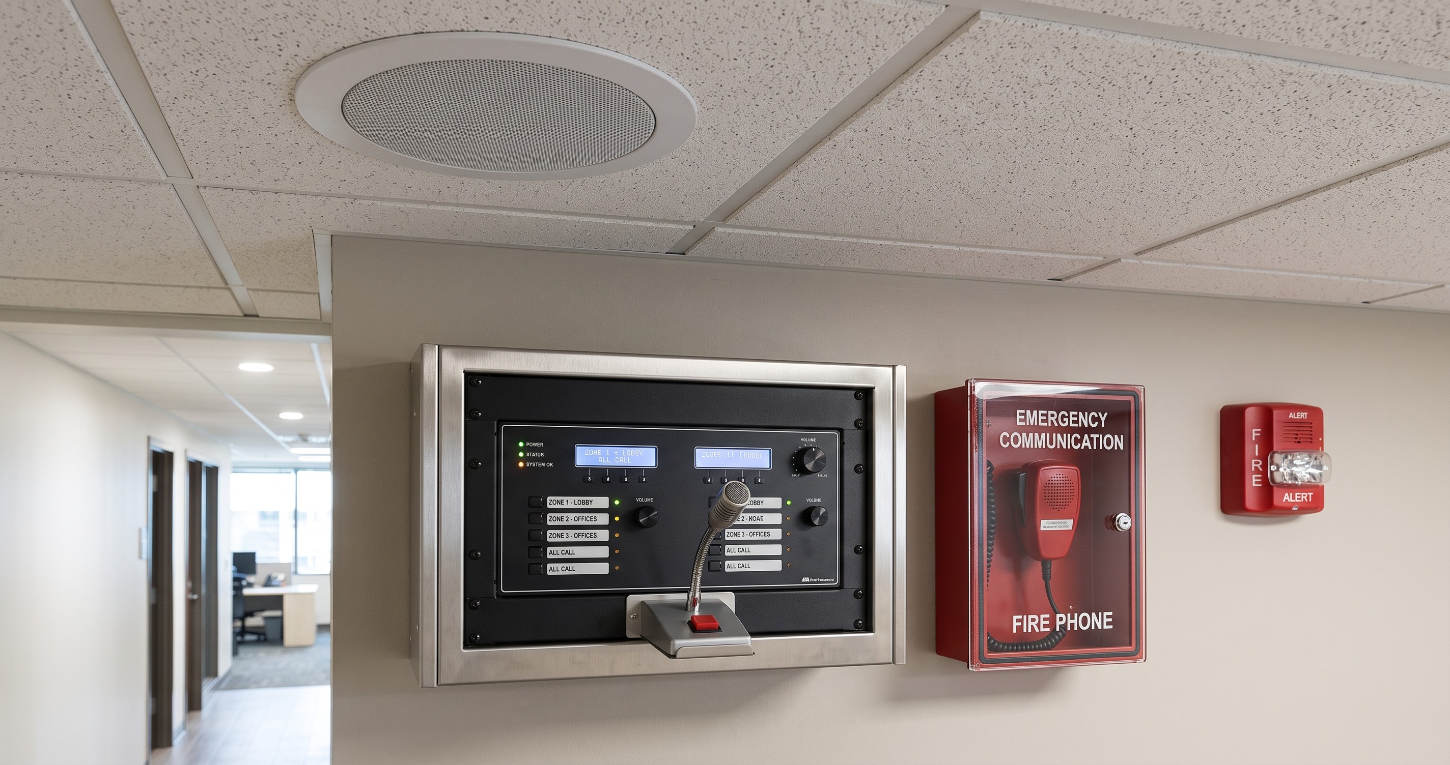 Public Address & Voice Evacuation System - Fire Safety System Installation and Design by Athens Buildcon